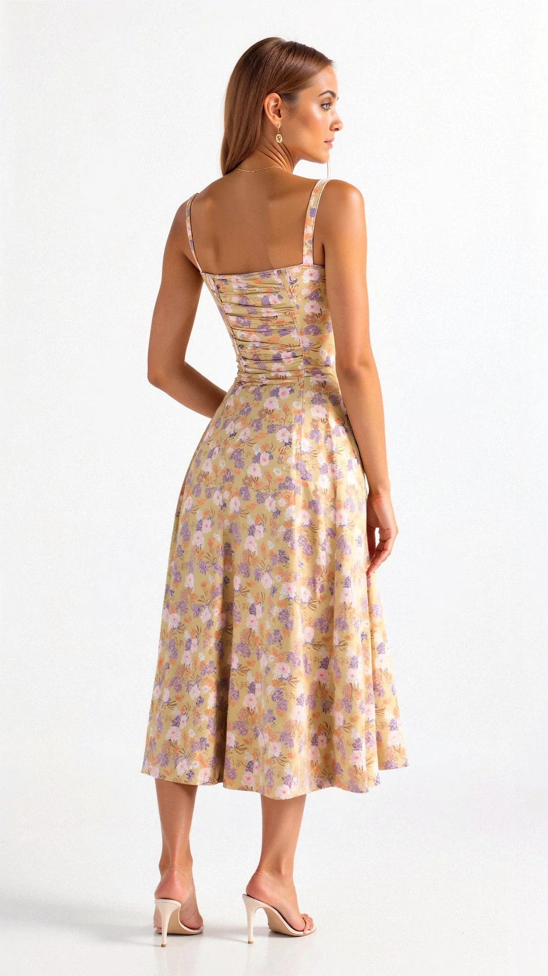 Heidi-Mode | Sommerliches Midi Kleid mit Trägern & Schlitz Luftig, Elegant & Perfekt für Warme Tage - Image 13