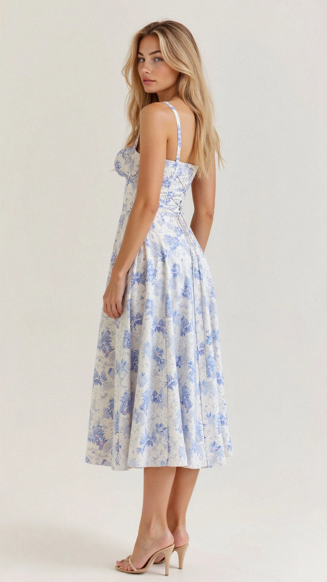 Heidi-Mode | Sommerliches Midi Kleid mit Trägern & Schlitz Luftig, Elegant & Perfekt für Warme Tage - Image 4
