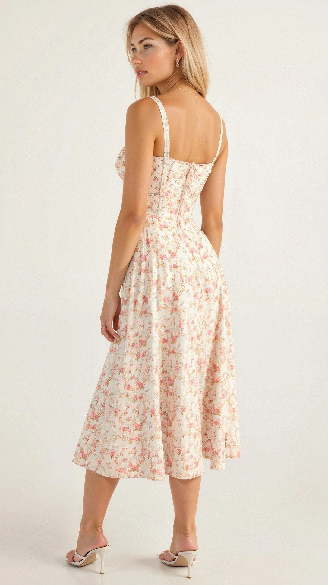 Heidi-Mode | Sommerliches Midi Kleid mit Trägern & Schlitz Luftig, Elegant & Perfekt für Warme Tage - Image 5