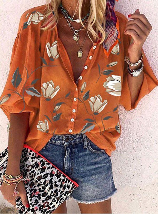 Heidi-Mode | Spitzenbestickte Boho Langarm Tunika Bluse - Image 11
