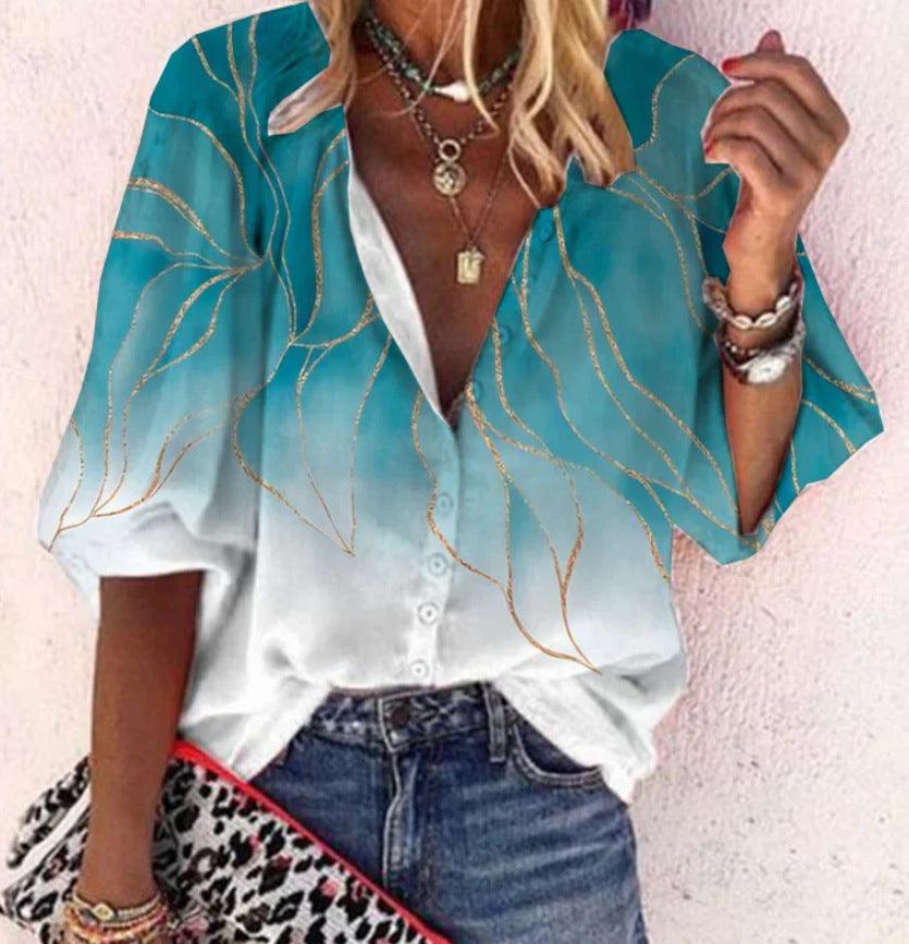 Heidi-Mode | Spitzenbestickte Boho Langarm Tunika Bluse - Image 2