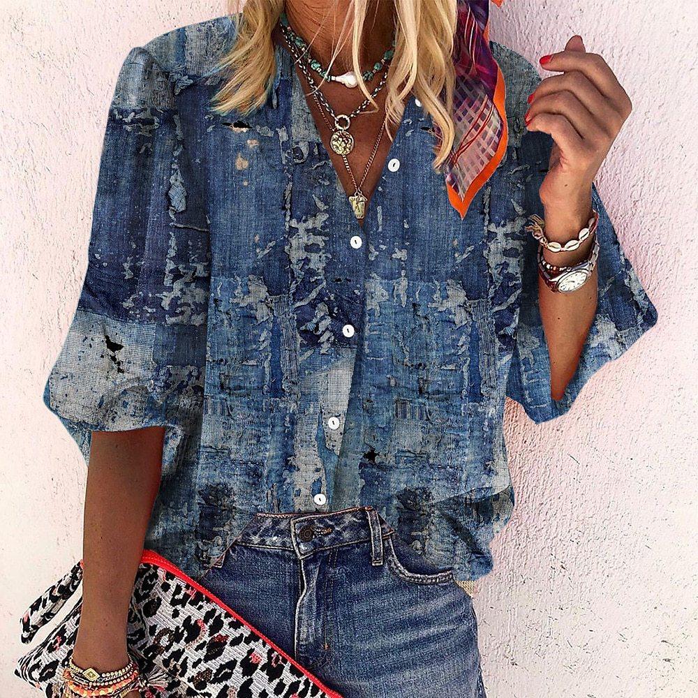 Heidi-Mode | Spitzenbestickte Boho Langarm Tunika Bluse - Image 5