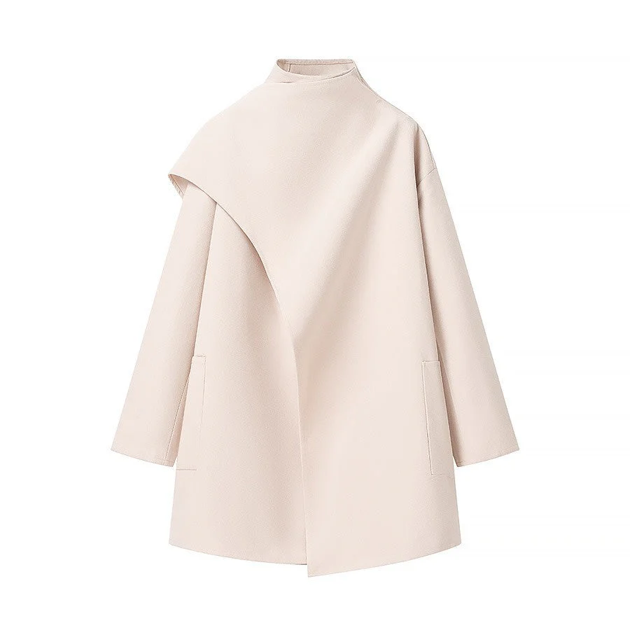 Heidi-Mode | Stehkragen Cape-Stil Mantel - Image 2