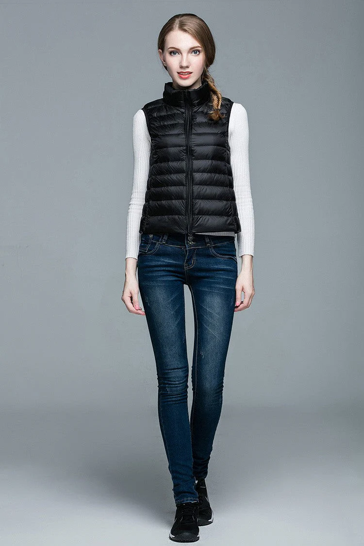 Heidi-Mode | Superpositionsstil ärmellose Daunenjacke - Image 17