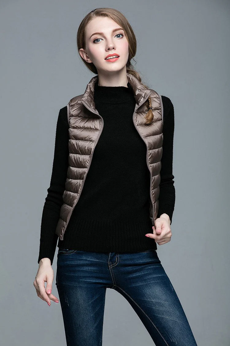 Heidi-Mode | Superpositionsstil ärmellose Daunenjacke - Image 2