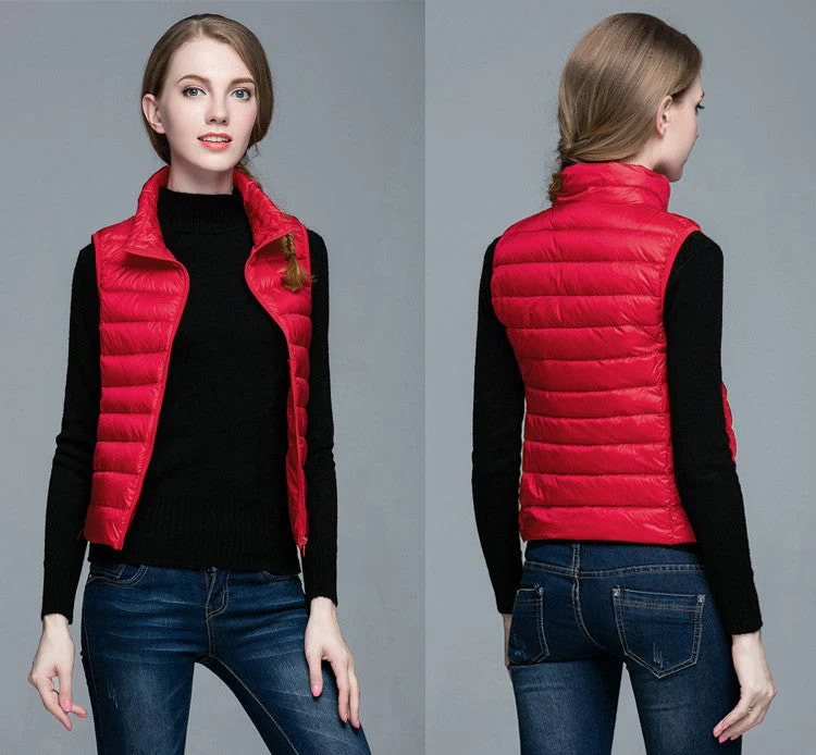 Heidi-Mode | Superpositionsstil ärmellose Daunenjacke - Image 3