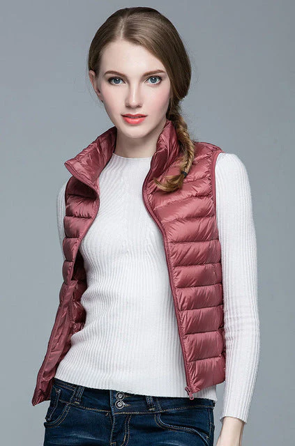 Heidi-Mode | Superpositionsstil ärmellose Daunenjacke - Image 32