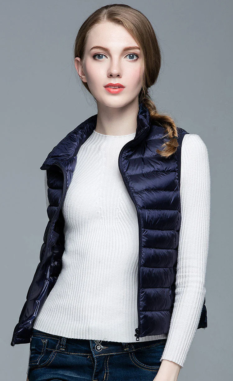 Heidi-Mode | Superpositionsstil ärmellose Daunenjacke - Image 4
