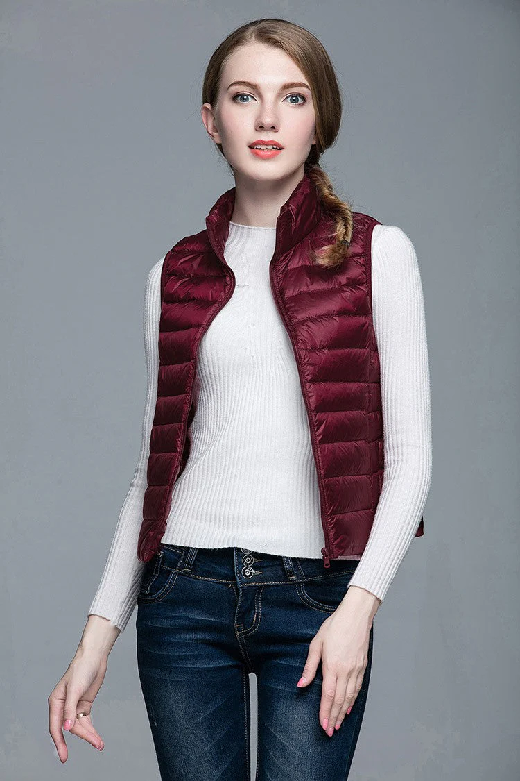 Heidi-Mode | Superpositionsstil ärmellose Daunenjacke - Image 9