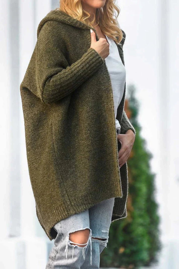 Heidi-Mode | Stilvolle Übergröße Kapuzenpulli Strickjacke - Image 10