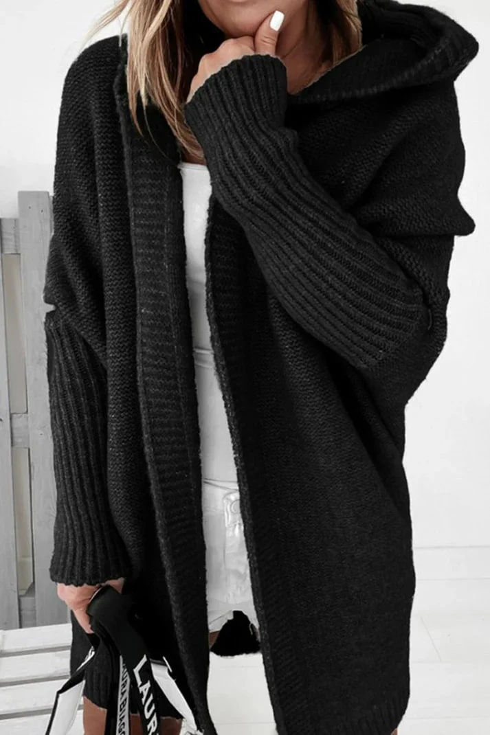 Heidi-Mode | Stilvolle Übergröße Kapuzenpulli Strickjacke - Image 7