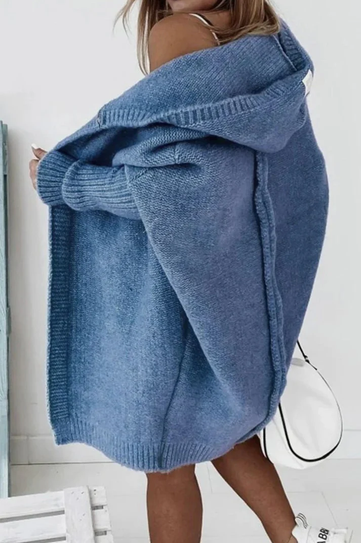Heidi-Mode | Stilvolle Übergröße Kapuzenpulli Strickjacke - Image 9