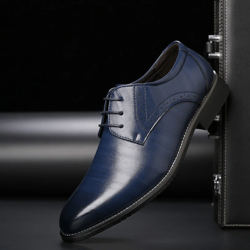 Heidi-Mode | Stilvolle Herren Schuhe Schnürschuhe mit Brogue Details - Image 2