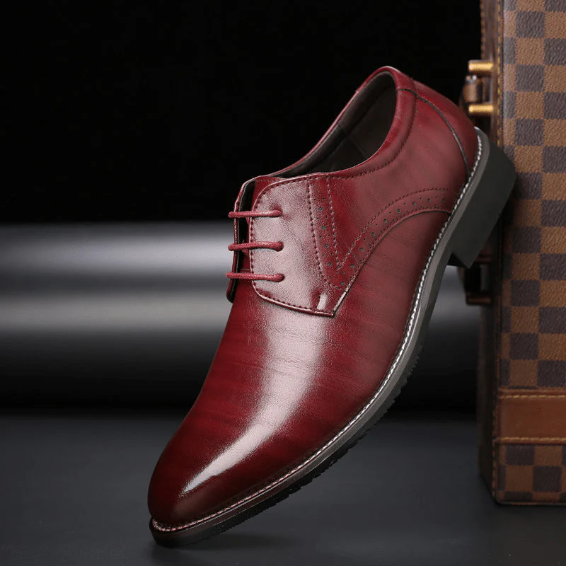Heidi-Mode | Stilvolle Herren Schuhe Schnürschuhe mit Brogue Details - Image 5