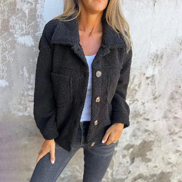 Heidi-Mode | Stilvolle Kurze Wolljacke mit Revers - Image 5