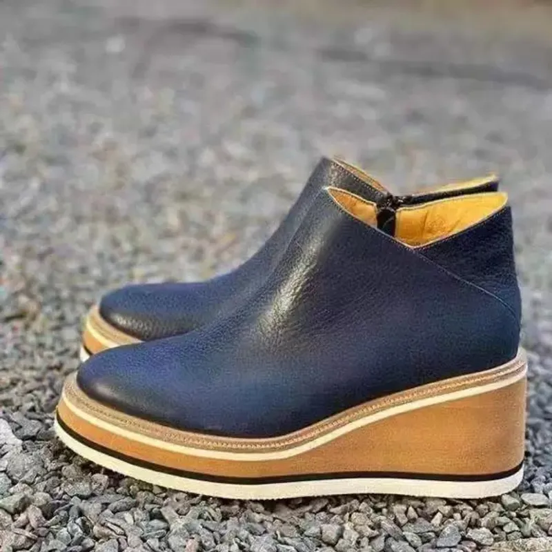 Heidi-Mode | Stilvolle Stiefeletten mit Zipper und Plateau - Image 14