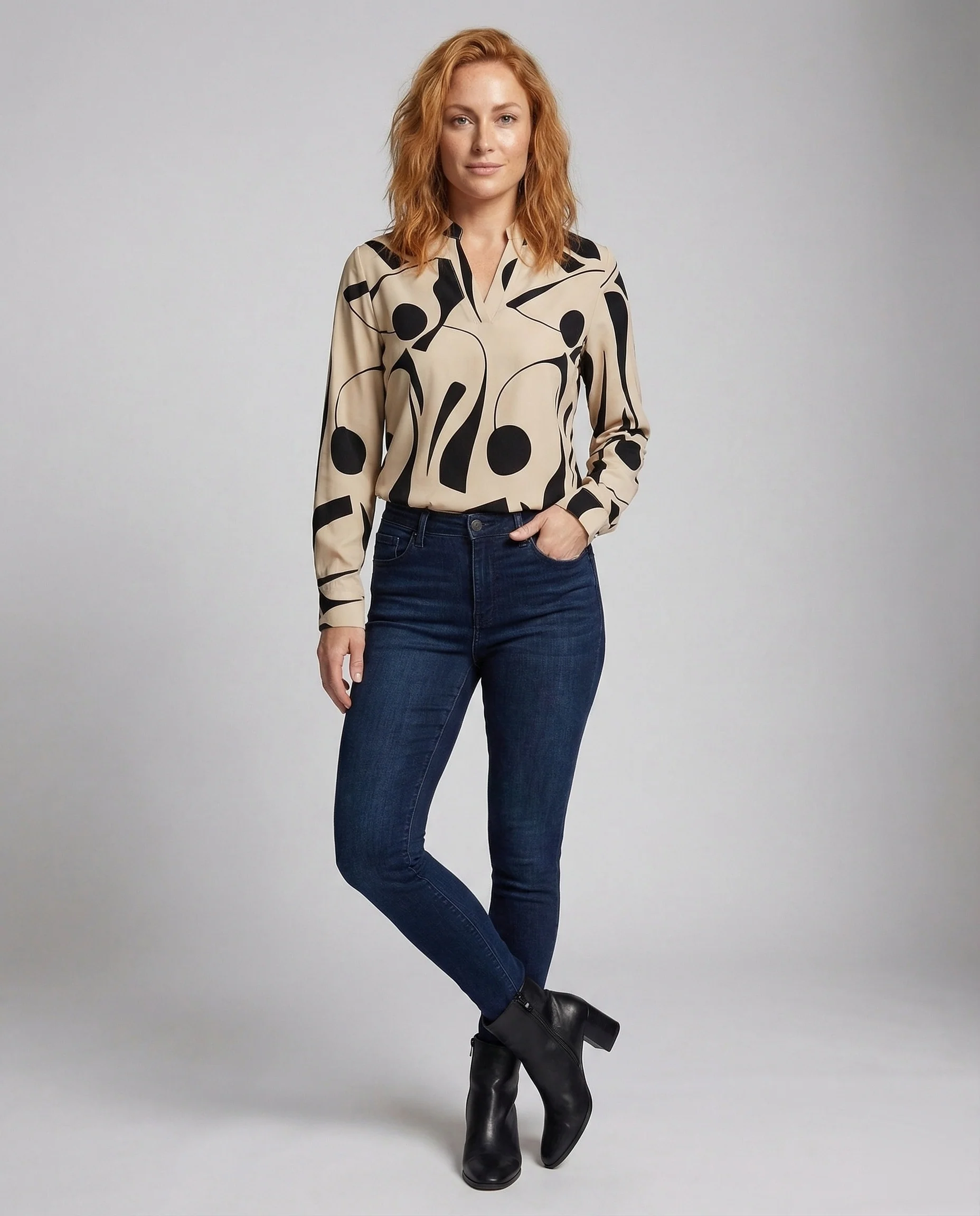 Damen Elegante Bluse mit Bequemer Passform & Atmungsaktivem Material | Heidi-Mode - Image 2