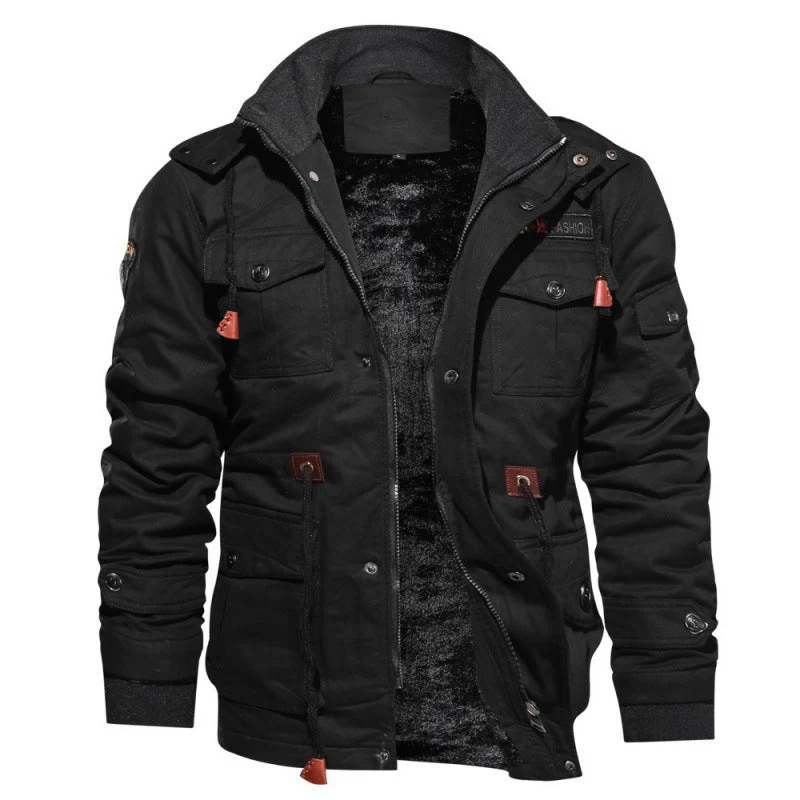 Herren Winterjacke Aus Polyester mit Stilvollem Design & Wärmender Fütterung Heidi-Mode - Image 3