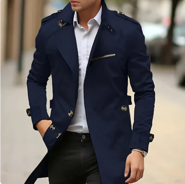 Heidi-Mode | Stilvoller Lässig Trenchcoat für Herren - Image 4