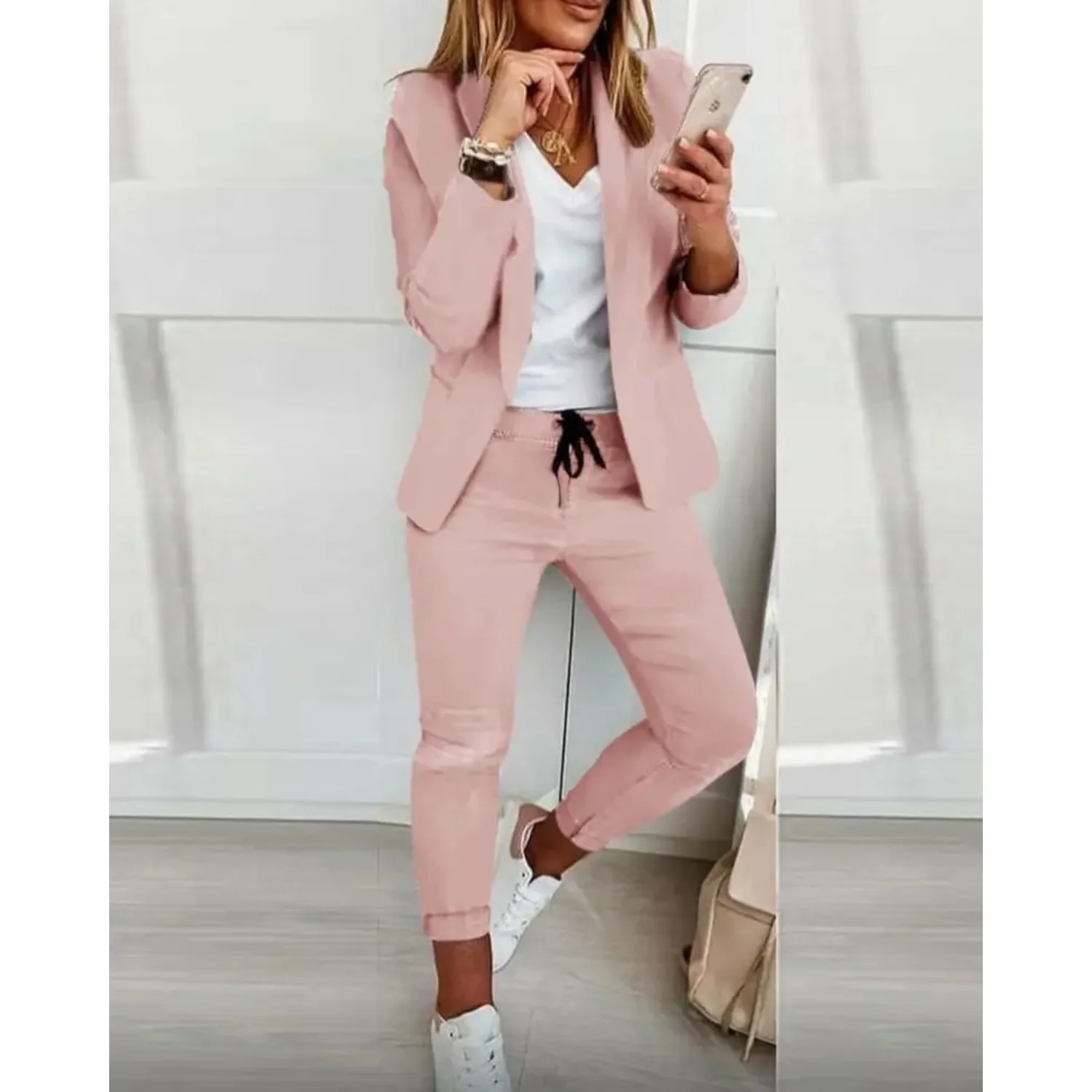 Heidi-Mode | Stilvolles Damen Blazer und Hosen Set - Image 5