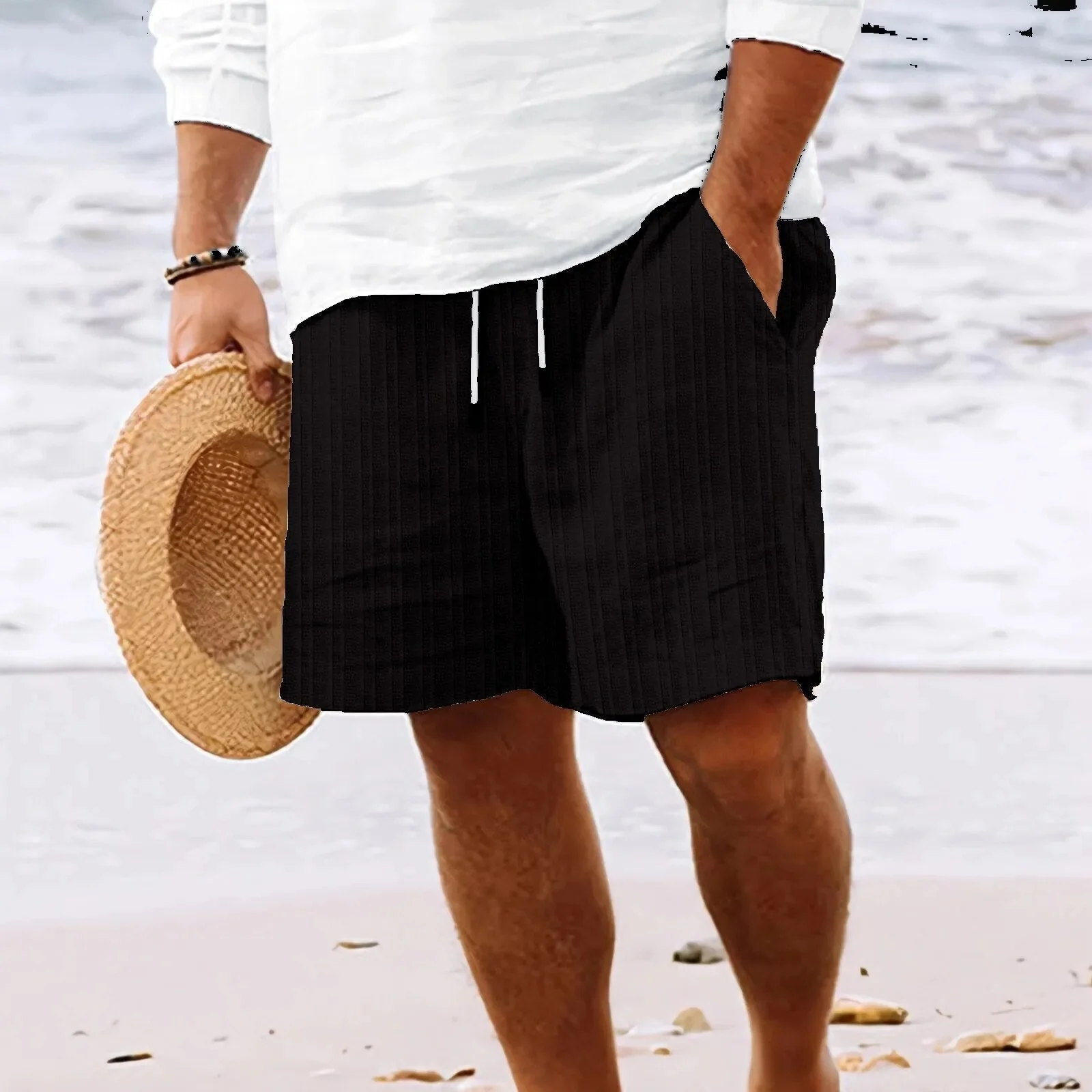 Heidi-Mode | Strand Atmungsaktive Leinen- Kurzhose