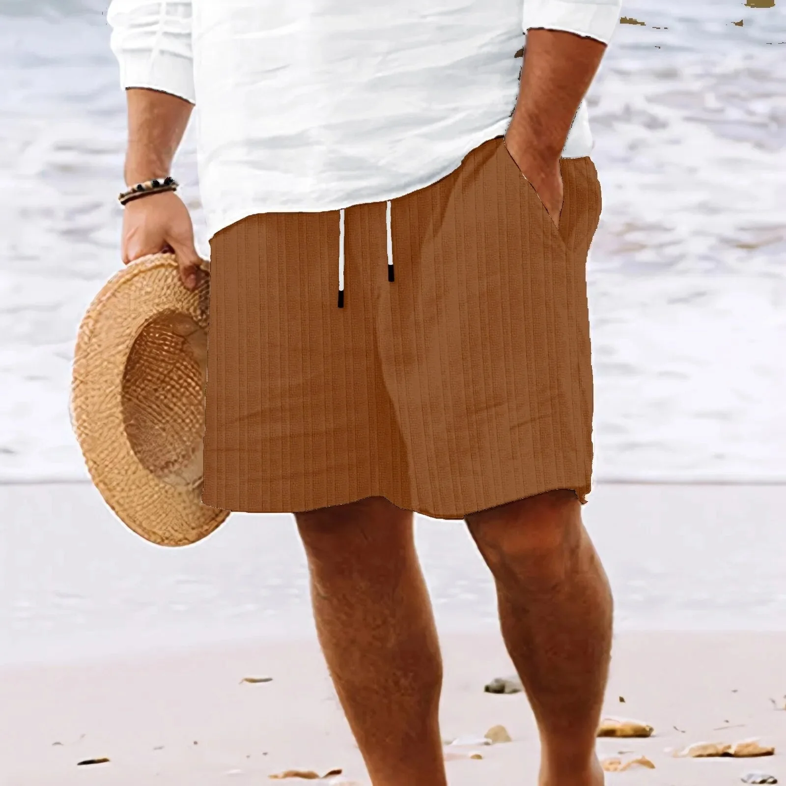 Heidi-Mode | Strand Atmungsaktive Leinen- Kurzhose - Image 3
