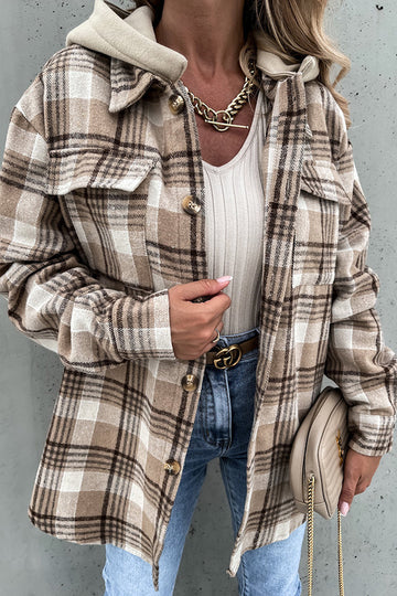 Heidi-Mode | Street Style Chic Karierte Jacke mit Kapuze - Image 4