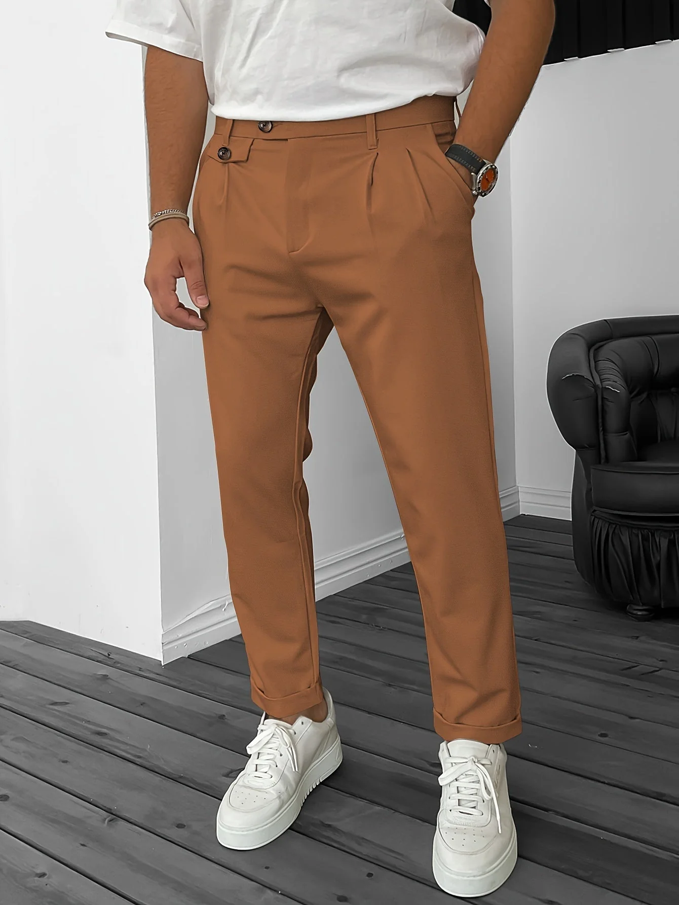 Heidi-Mode | Stretch Herrenhose für Geschäftliche Bankette - Image 13