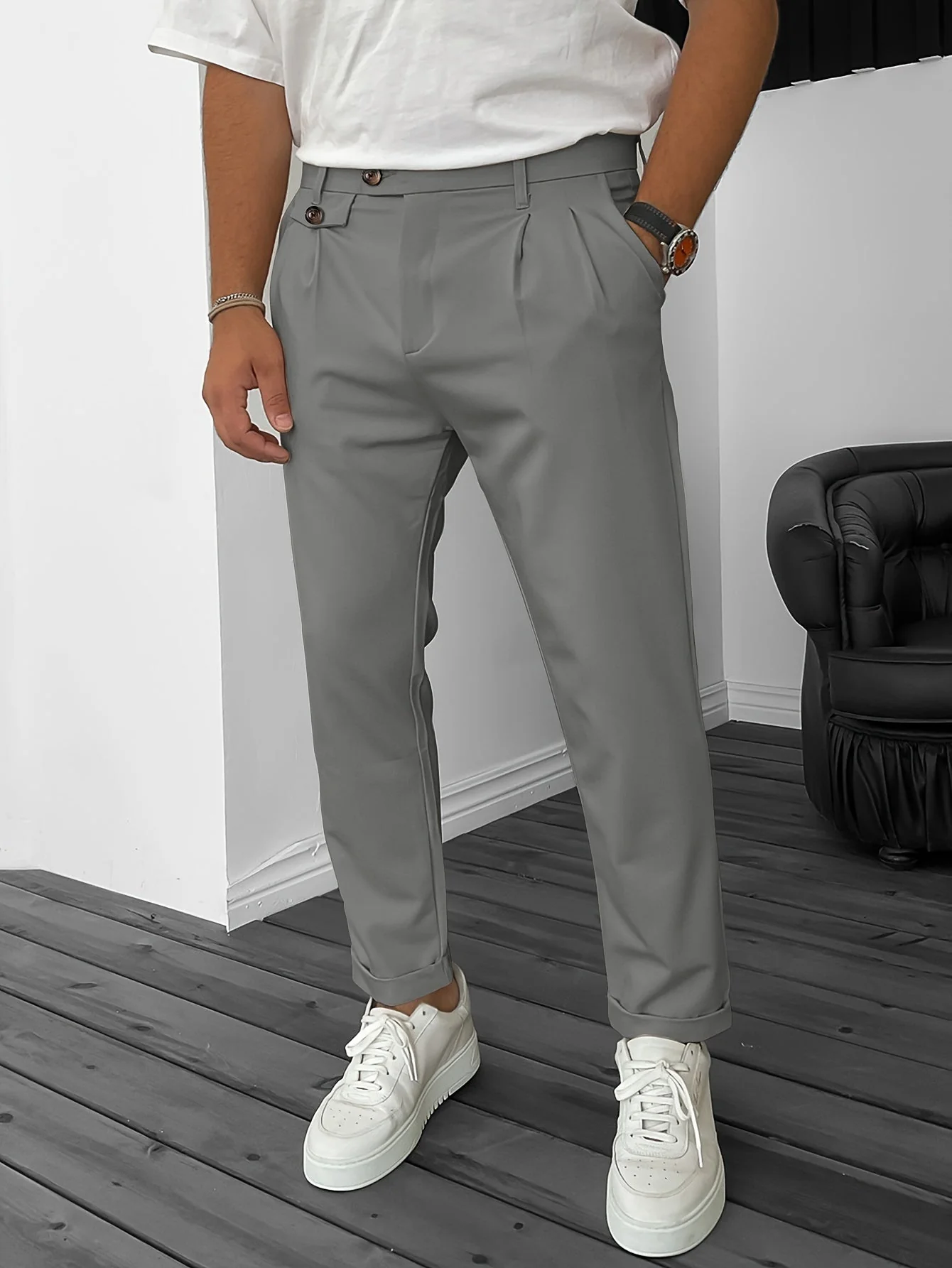 Heidi-Mode | Stretch Herrenhose für Geschäftliche Bankette - Image 14