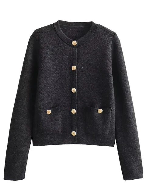 Heidi-Mode | Strick-Cardigan mit Rundhalsausschnitt - Image 6