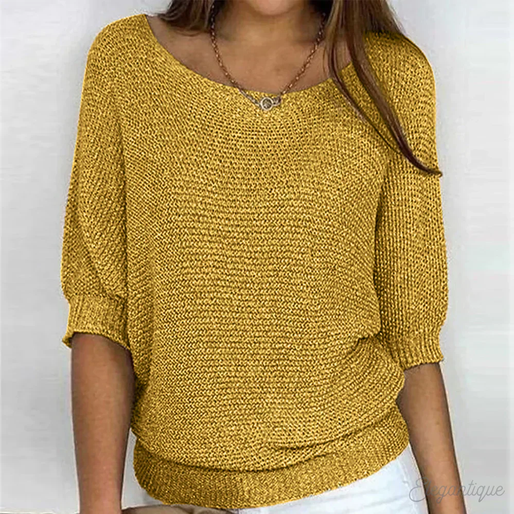 Heidi-Mode | Strick Lässig Damenpullover Bequemer und Stylischer Pullover - Image 3
