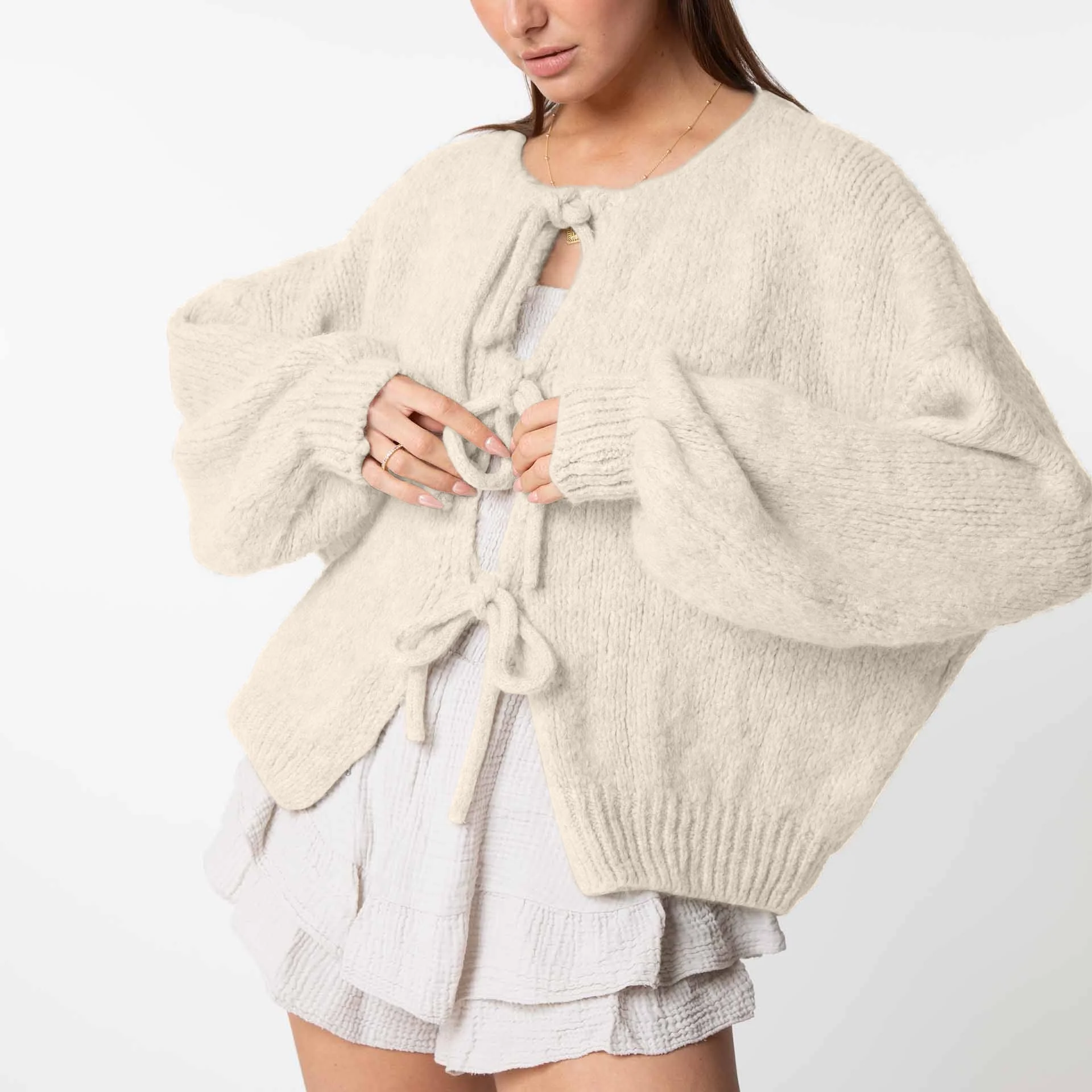 Heidi-Mode | Strickjacke mit Schleifen - Image 12