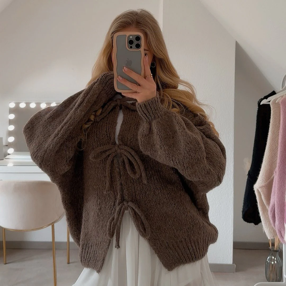 Heidi-Mode | Strickjacke mit Schleifen - Image 9