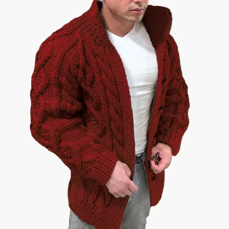 Heidi-Mode | Strickjacke mit Zopfmuster - Stilvolle Grobstrickjacke für Freizeit und Alltag - Image 3
