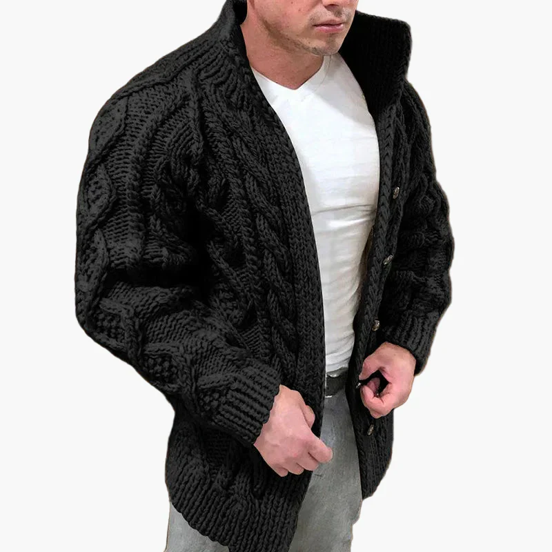 Heidi-Mode | Strickjacke mit Zopfmuster - Stilvolle Grobstrickjacke für Freizeit und Alltag - Image 4