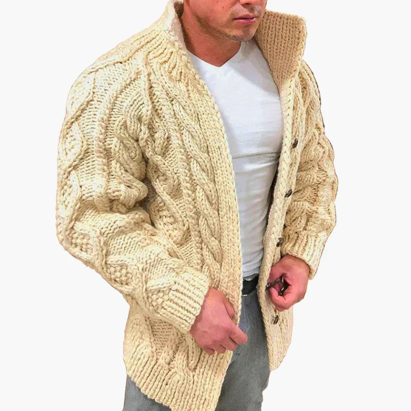 Heidi-Mode | Strickjacke mit Zopfmuster - Stilvolle Grobstrickjacke für Freizeit und Alltag - Image 5