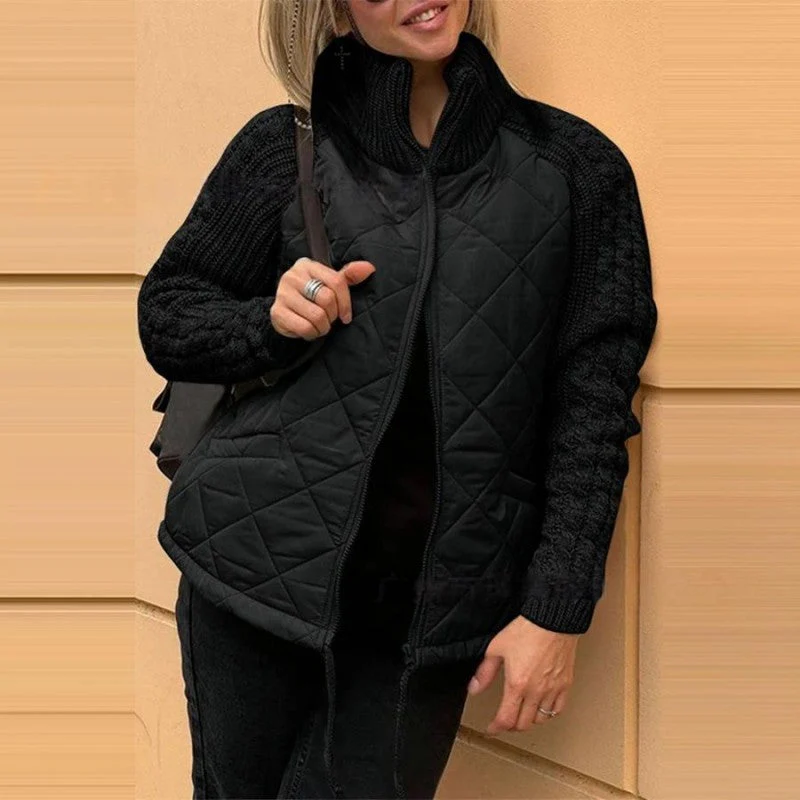 Heidi-Mode | Strickärmel Patchwork Jacke - Image 4