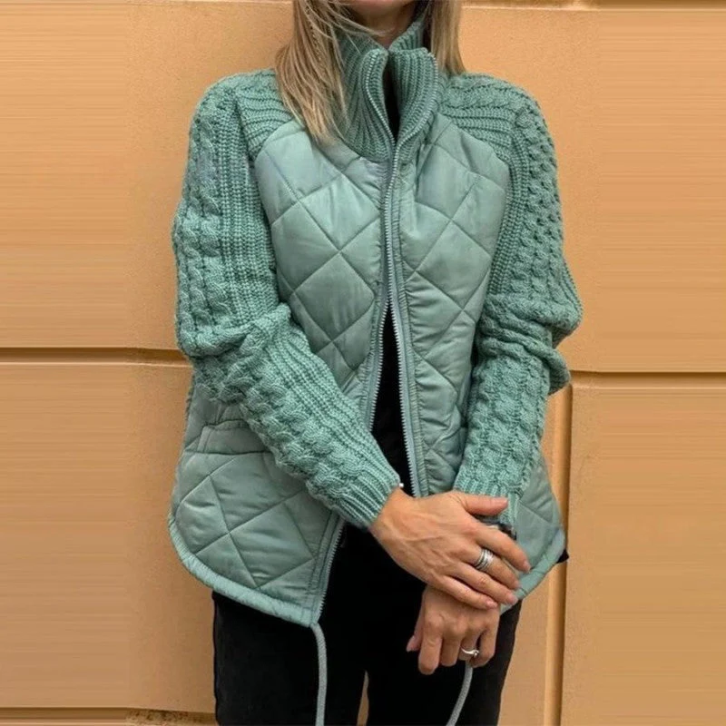 Heidi-Mode | Strickärmel Patchwork Jacke - Image 6
