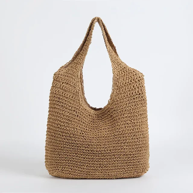 Heidi-Mode | Strohtasche Geflochtene Tasche Leicht & Strapazierfähig Lässige Sommertasche
