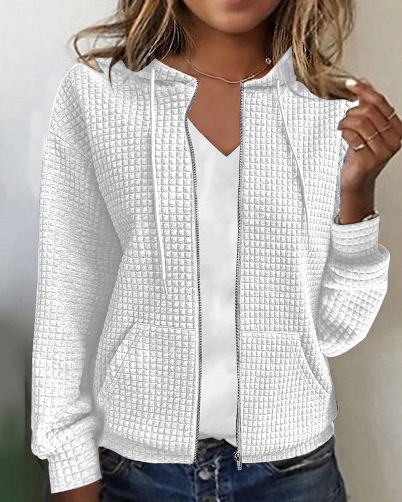 Heidi-Mode | Strukturierte Jacke mit Reißverschluss - Image 2