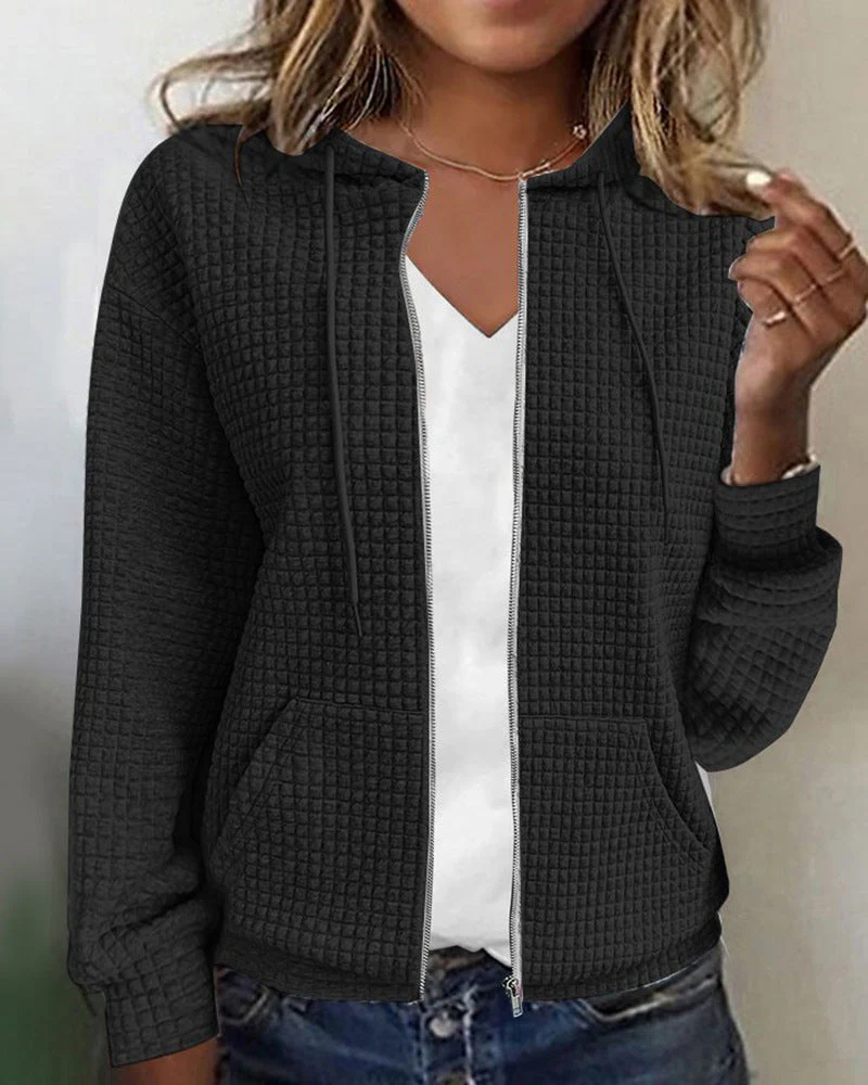 Heidi-Mode | Strukturierte Jacke mit Reißverschluss - Image 3