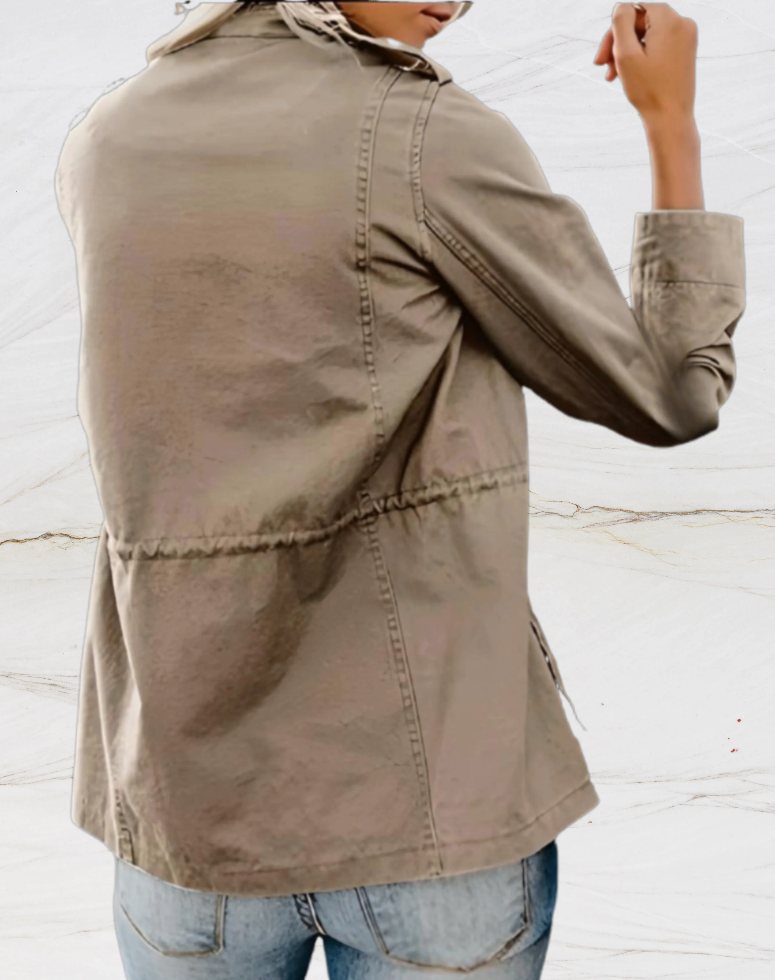 Heidi-Mode | Stylische Zip-Up Utility Jacke - Image 3