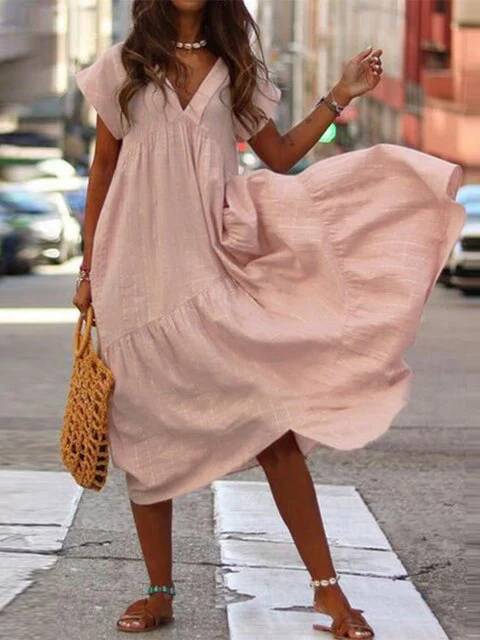 Heidi-Mode | Stylisches Sommerkleid mit Kurzen Ärmeln - Image 4