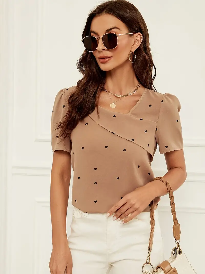 Heidi-Mode | Süßes Kurzarmbluse für Frühling und Sommer - Image 4