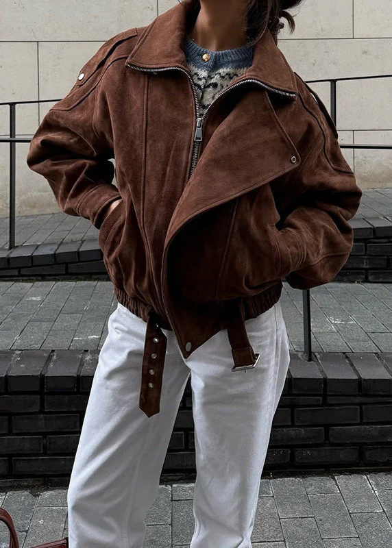 Heidi-Mode | Wildleder Moto Bomberjacke - Image 2