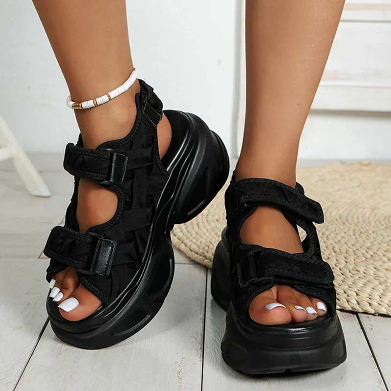 Heidi-Mode | Super Plattform Chunky Sandalen - Image 3