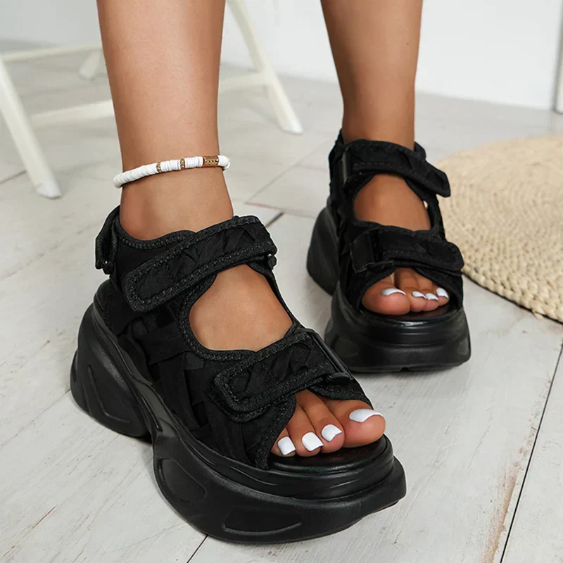 Heidi-Mode | Super Plattform Chunky Sandalen - Image 6