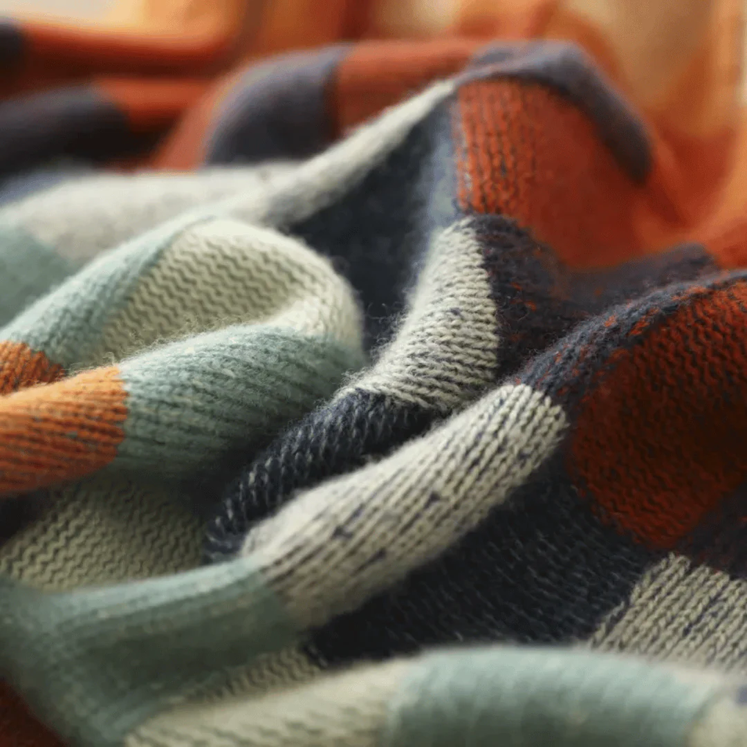 Heidi-Mode | Sweater - Cashmere Patchwork-Turtleneck-Strick - Image 2
