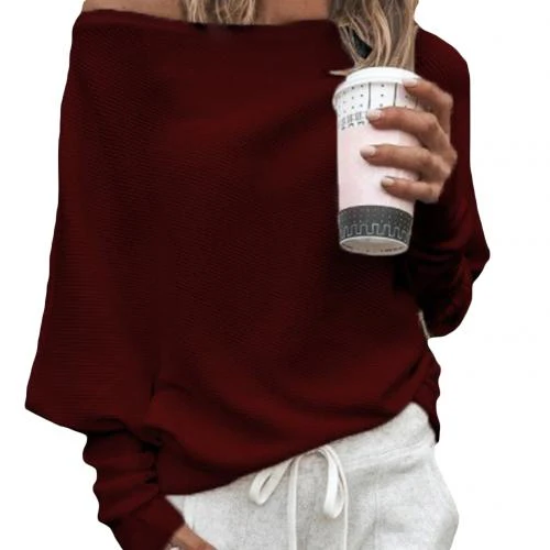 Heidi-Mode | Sweater Trendiger Weicher Schulterfreier Pullover - Image 5