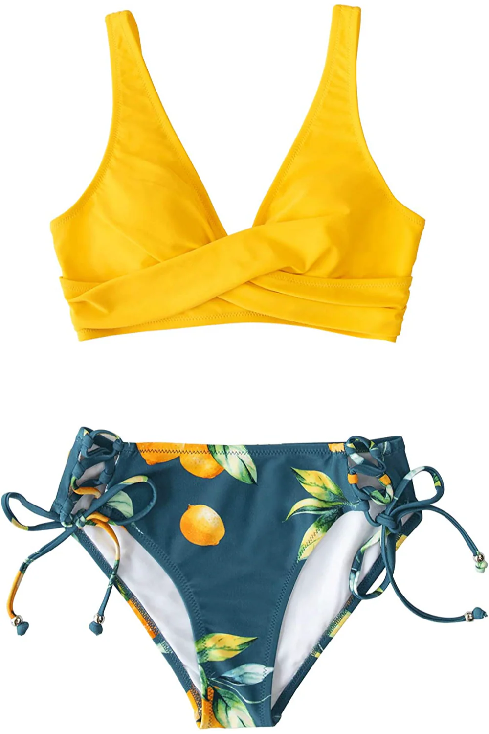 Heidi-Mode | Swim Bikini Sublime Bikini mit Zitronendetail und Trägern Auf Der Rückseite - Image 4